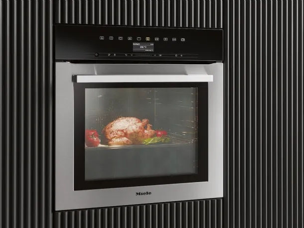 Miele H 7364 BP oven in stainless steel with thermometric probe and LED lighting