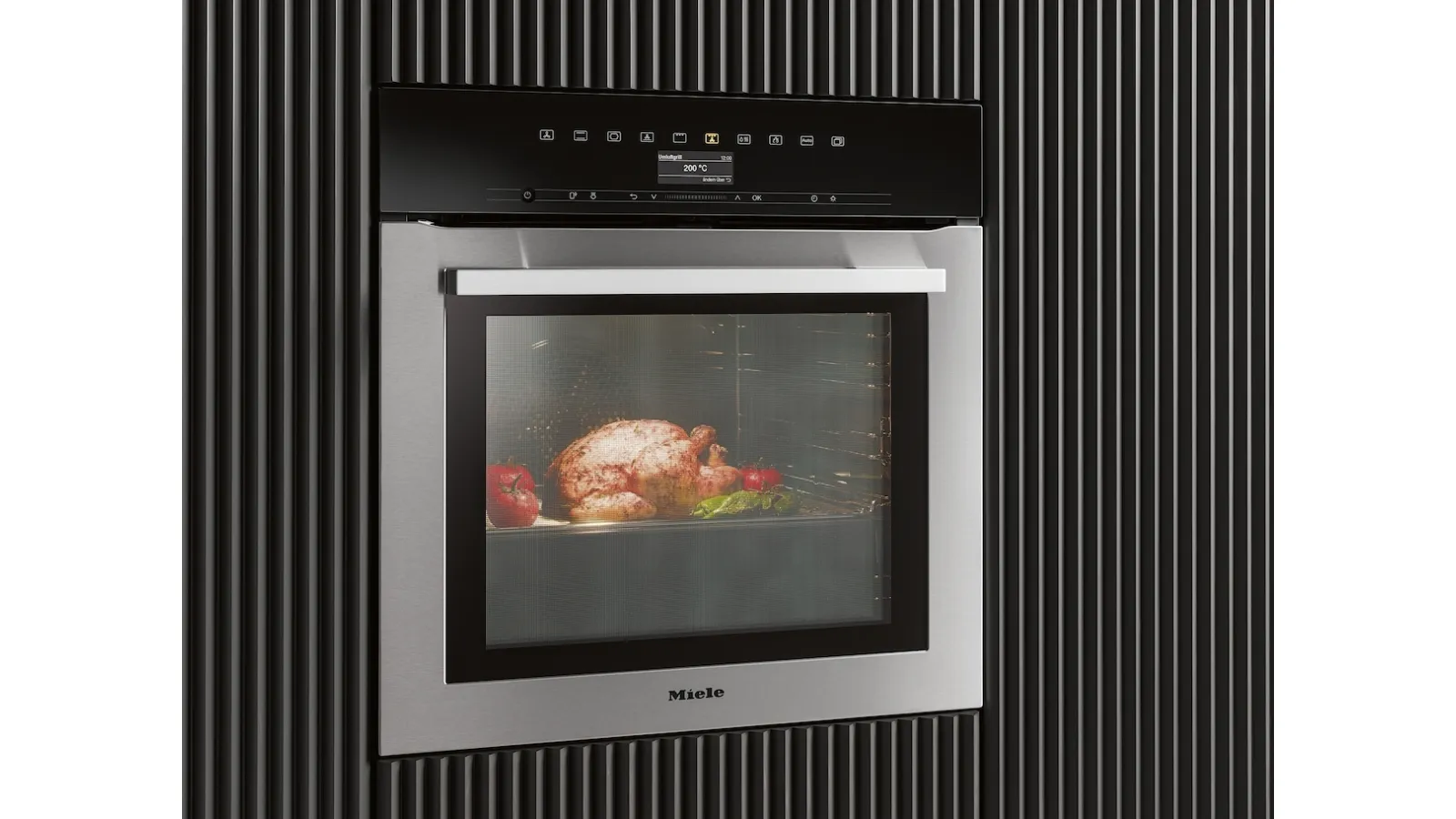 Miele H 7364 BP oven in stainless steel with thermometric probe and LED lighting