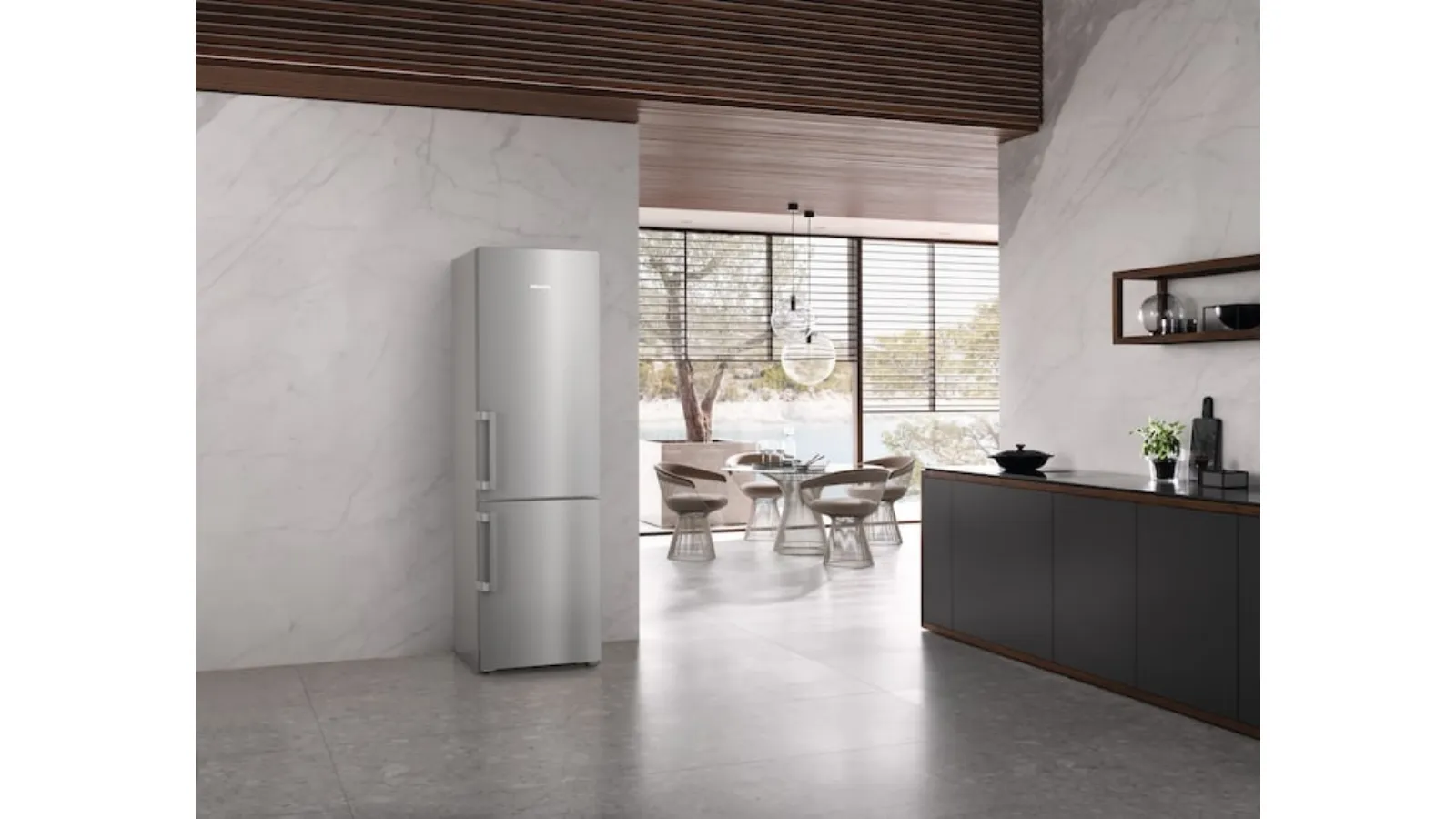 Refrigerator with freezer KFN 4795 CD by Miele