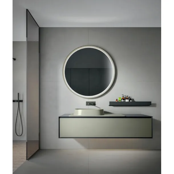 Edoné Argilla Crio 2307 Matte Lacquered Wall-Mounted Bathroom Cabinet