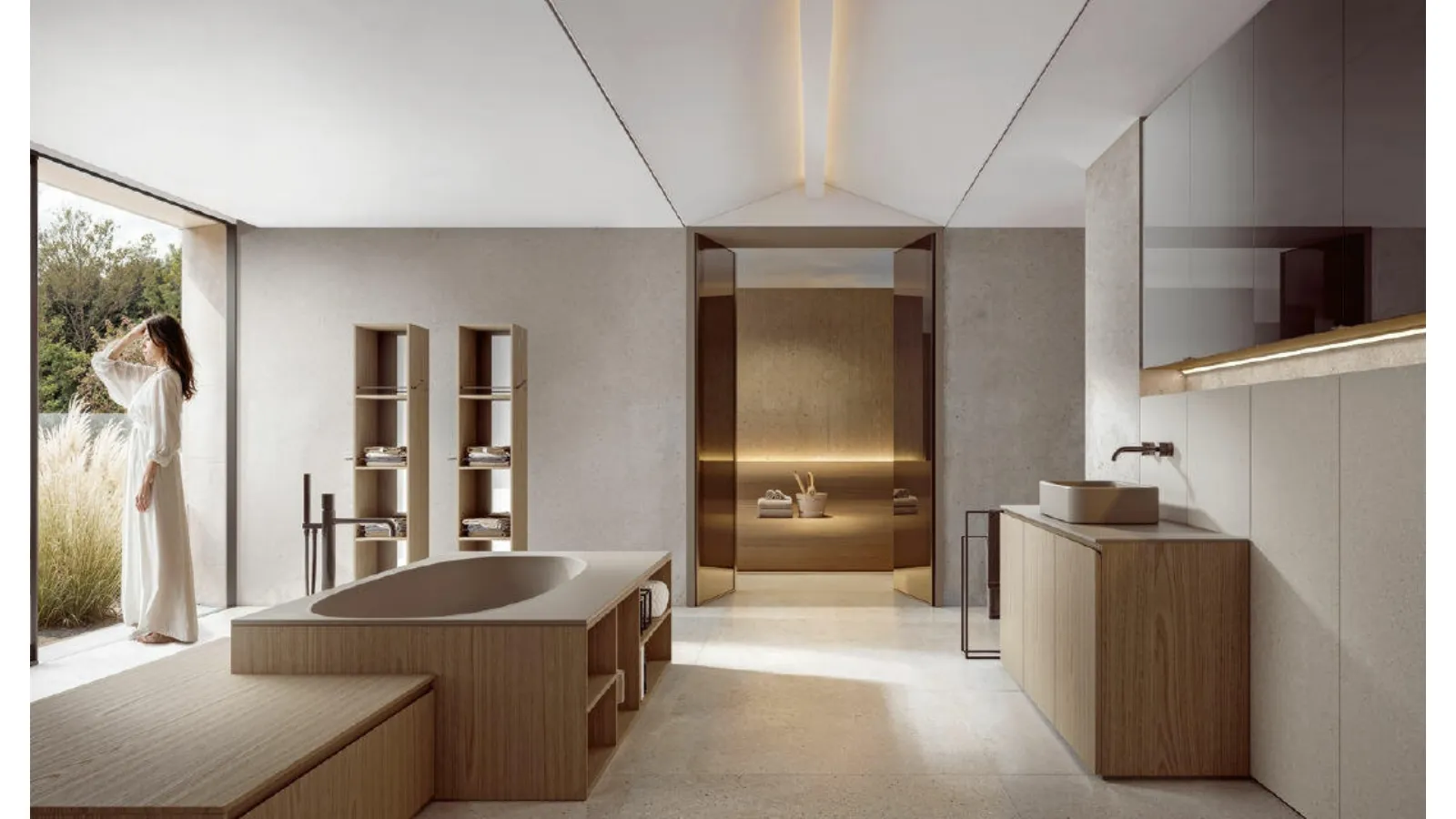 Floor-standing Giunone 2501 Bathroom Cabinet by Edoné