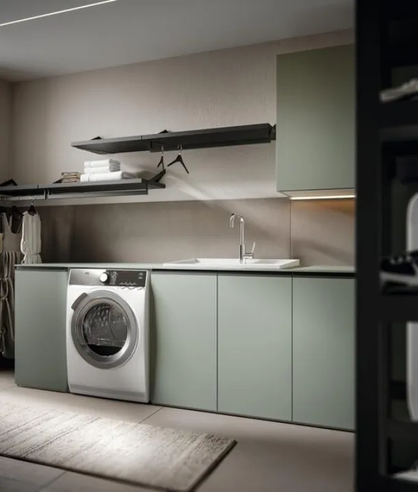 Minerva 05 Laundry Bathroom Cabinet in Prato Laminate by Edoné