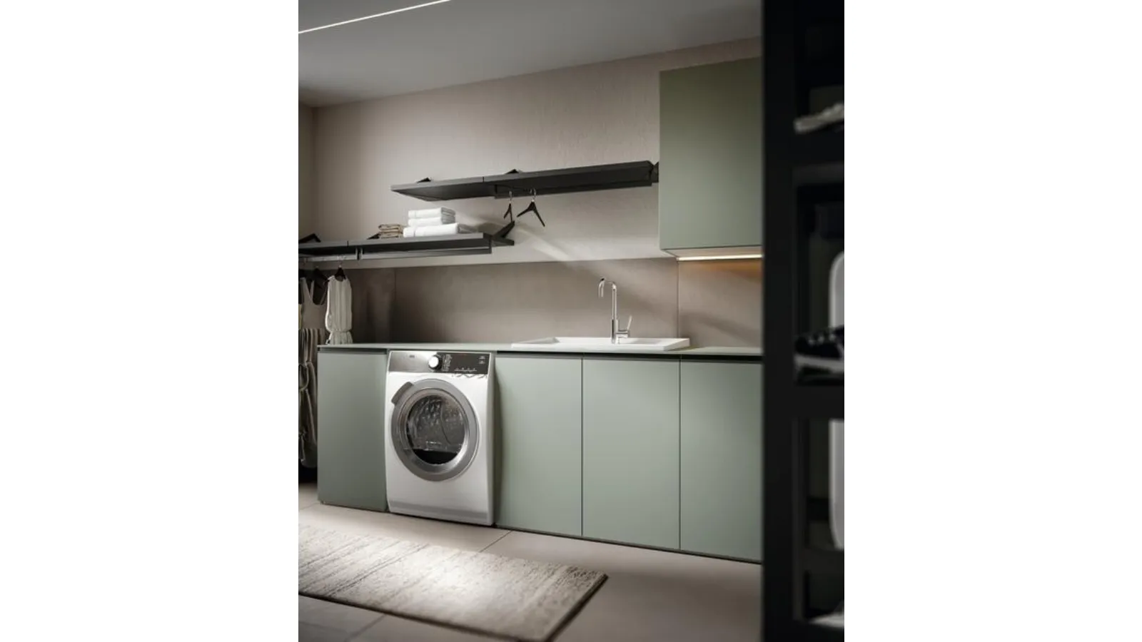 Minerva 05 Laundry Bathroom Cabinet in Prato Laminate by Edoné