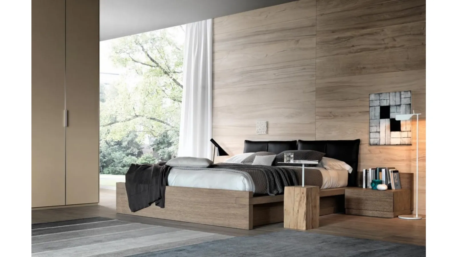 Bed with storage box Avalon by Giellesse