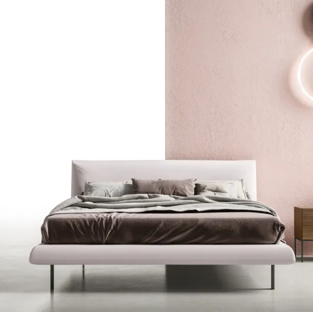Upholstered fabric bed Blunt by Zalf
