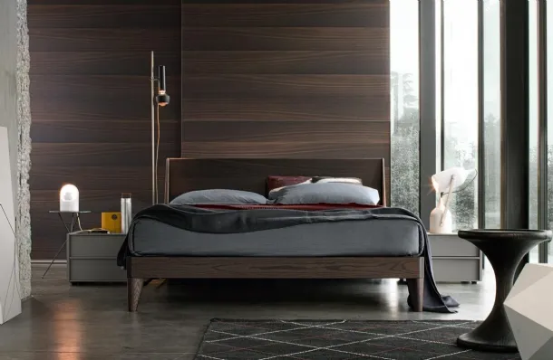 Clark wooden double bed by Giellesse