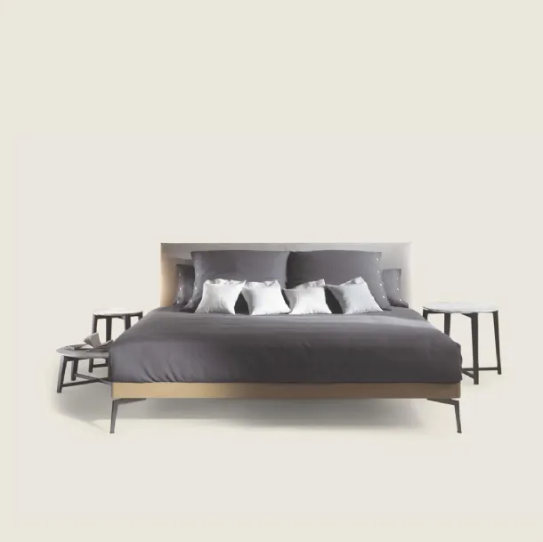 Feel Good bed with Flexform fabric headboard fabric headboard