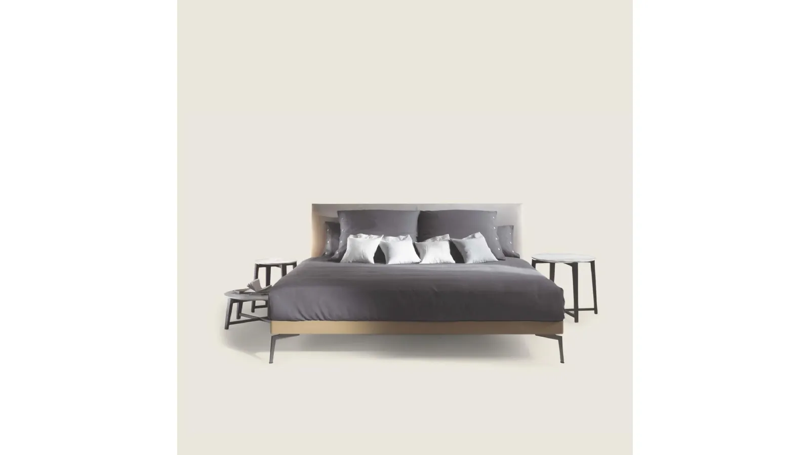 Feel Good bed with Flexform fabric headboard fabric headboard