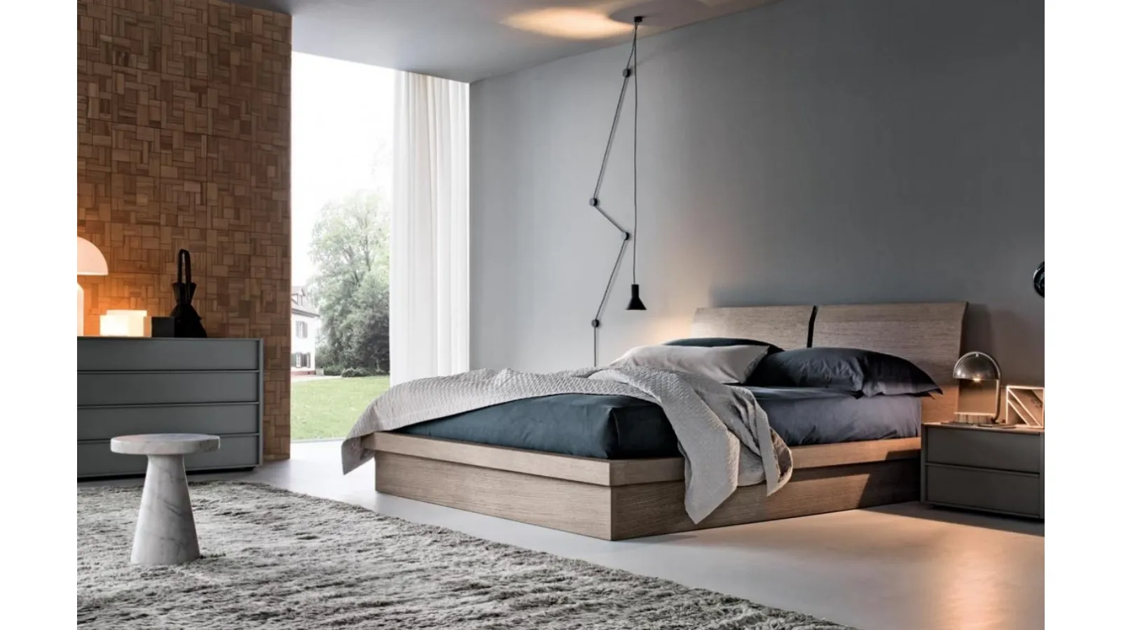 Francis Bed in Oak by Giellesse