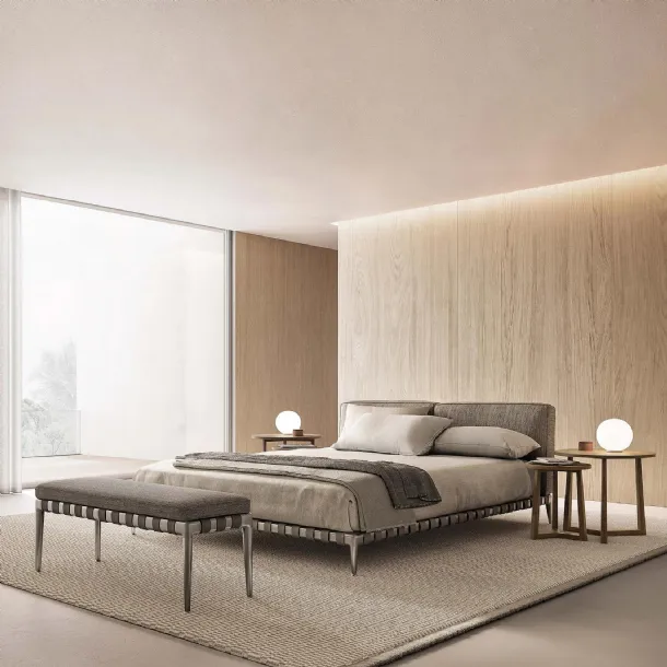Bed in Gregory fabric by Flexform