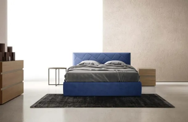 Icon Small Bed with quilted headboard by Zalf
