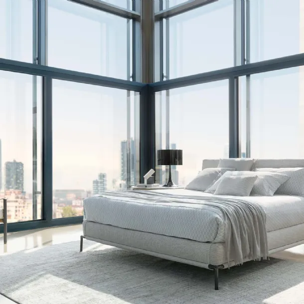 Icon fabric bed by Flou