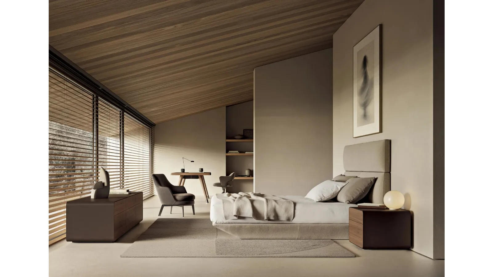 Flexform Loungescape double bed