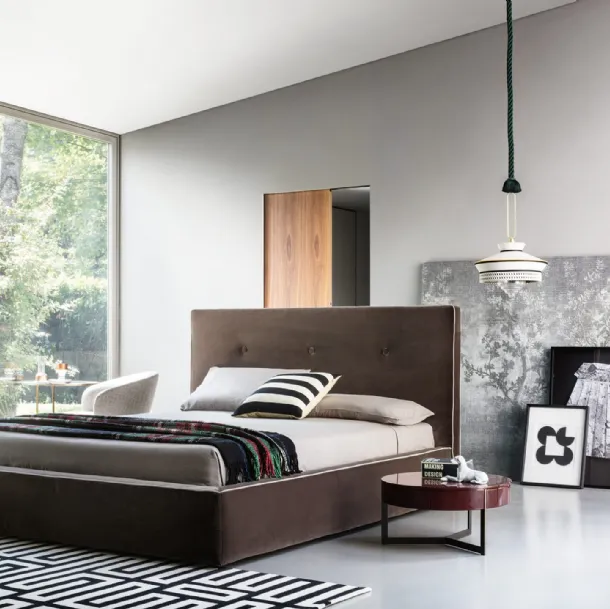 Double bed with storage box Madama by Lema