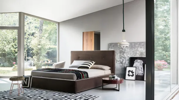 Double bed with storage box Madama by Lema