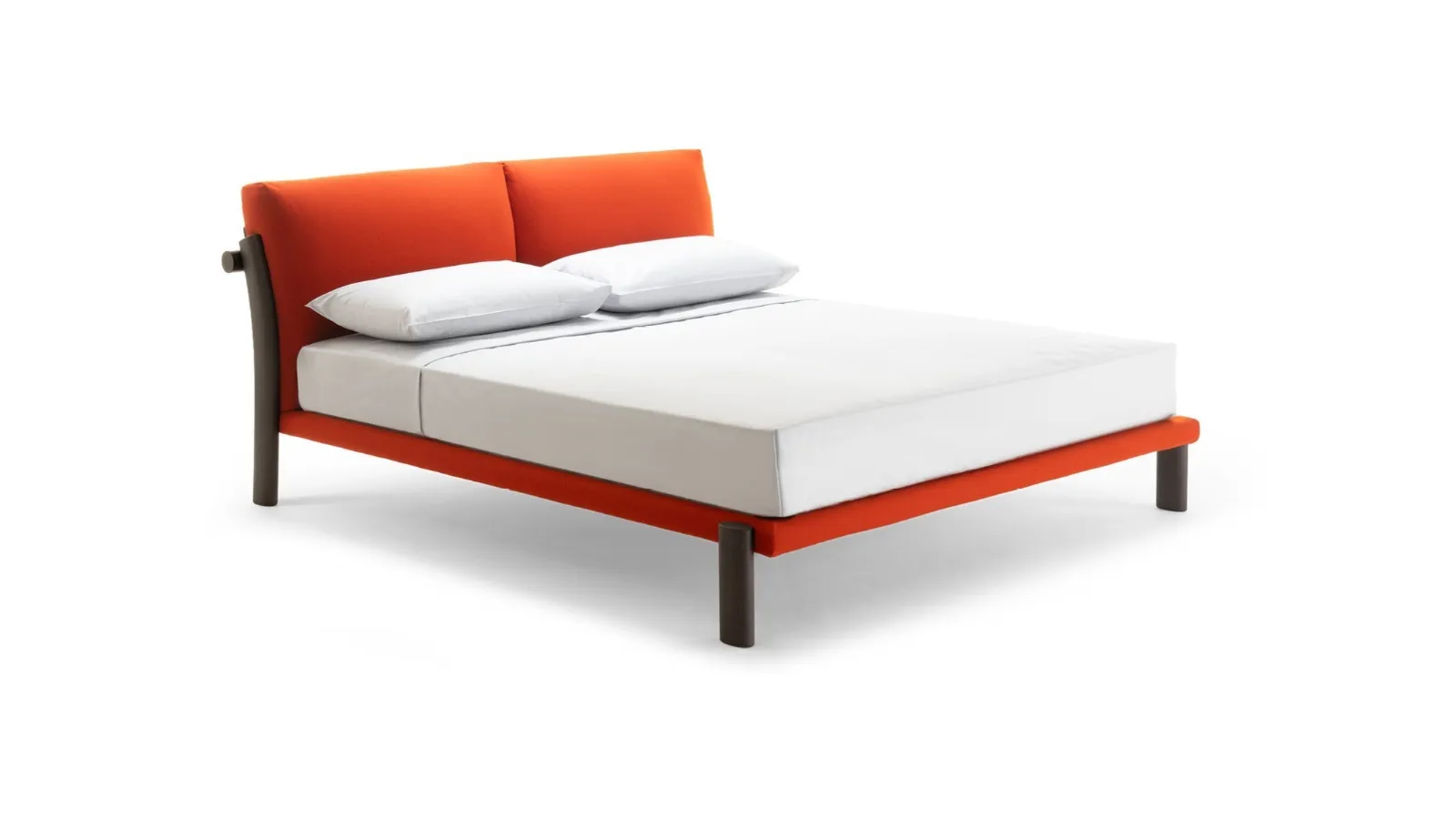 Nagori upholstered fabric bed by Zanotta