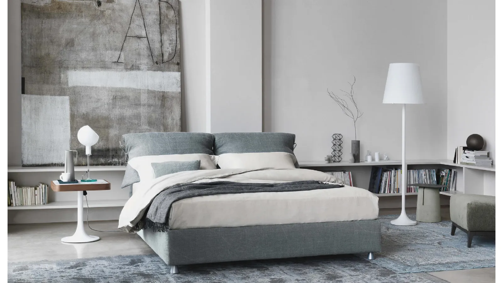 Nathalie double bed by Flou