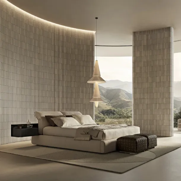Double bed with storage box Newbridge by Flexform