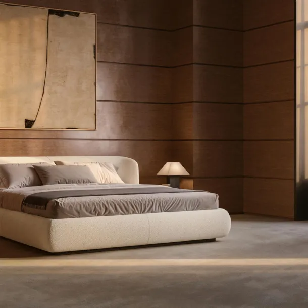 Nobu upholstered bed by Lema