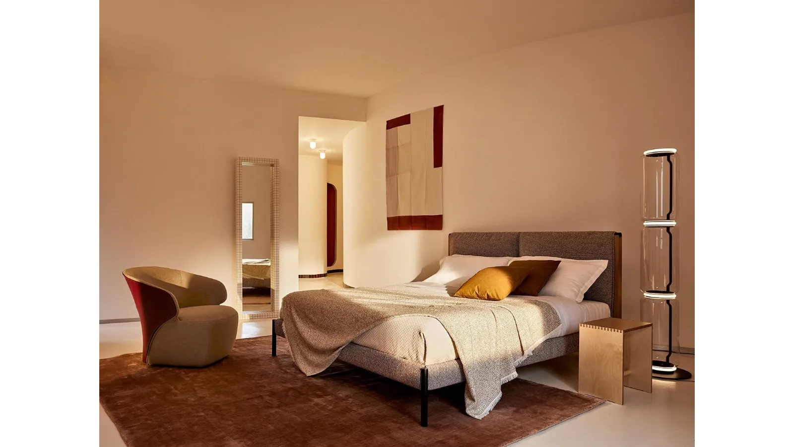 Fabric bed Zanotta Memories