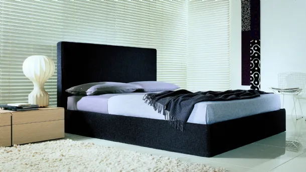 Semillon fabric double bed by Lema