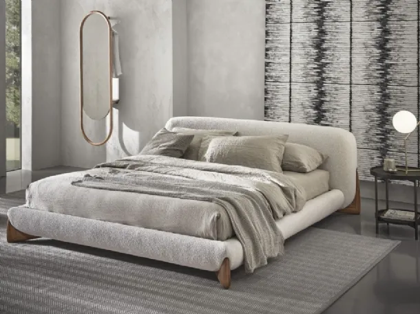 Softbay upholstered bed by Porada