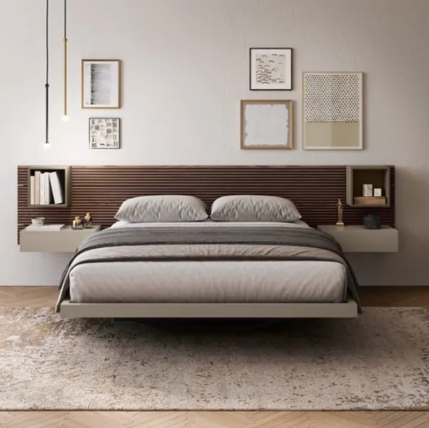 Suspended bed with storage Sorvolo by Fimar