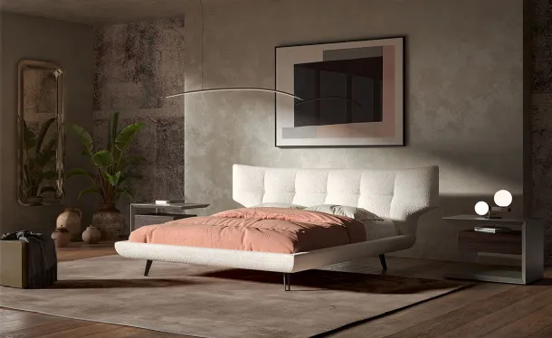 Thomas upholstered fabric bed by Cattelan Italia