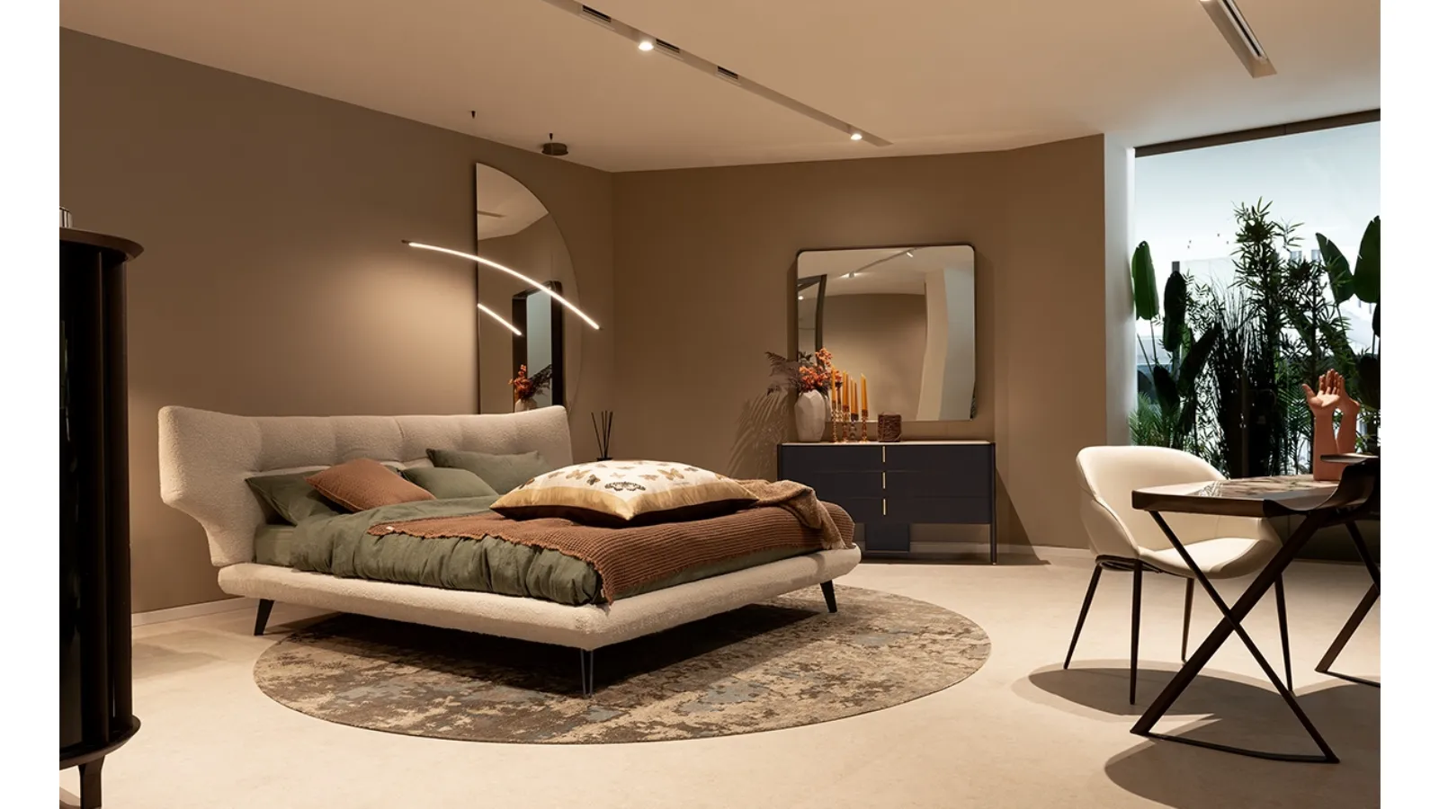 Thomas upholstered fabric bed by Cattelan Italia