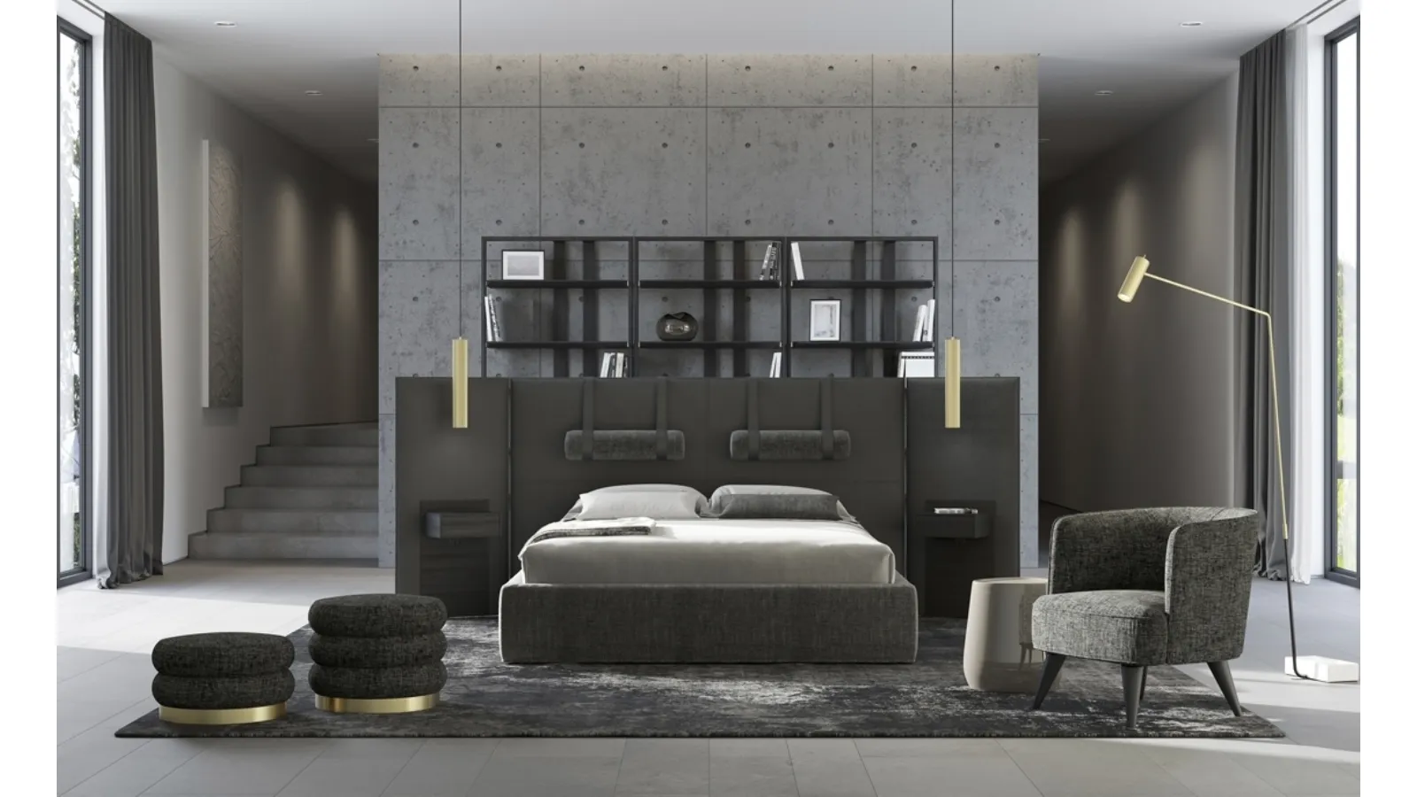 Tube Bed by Vibieffe