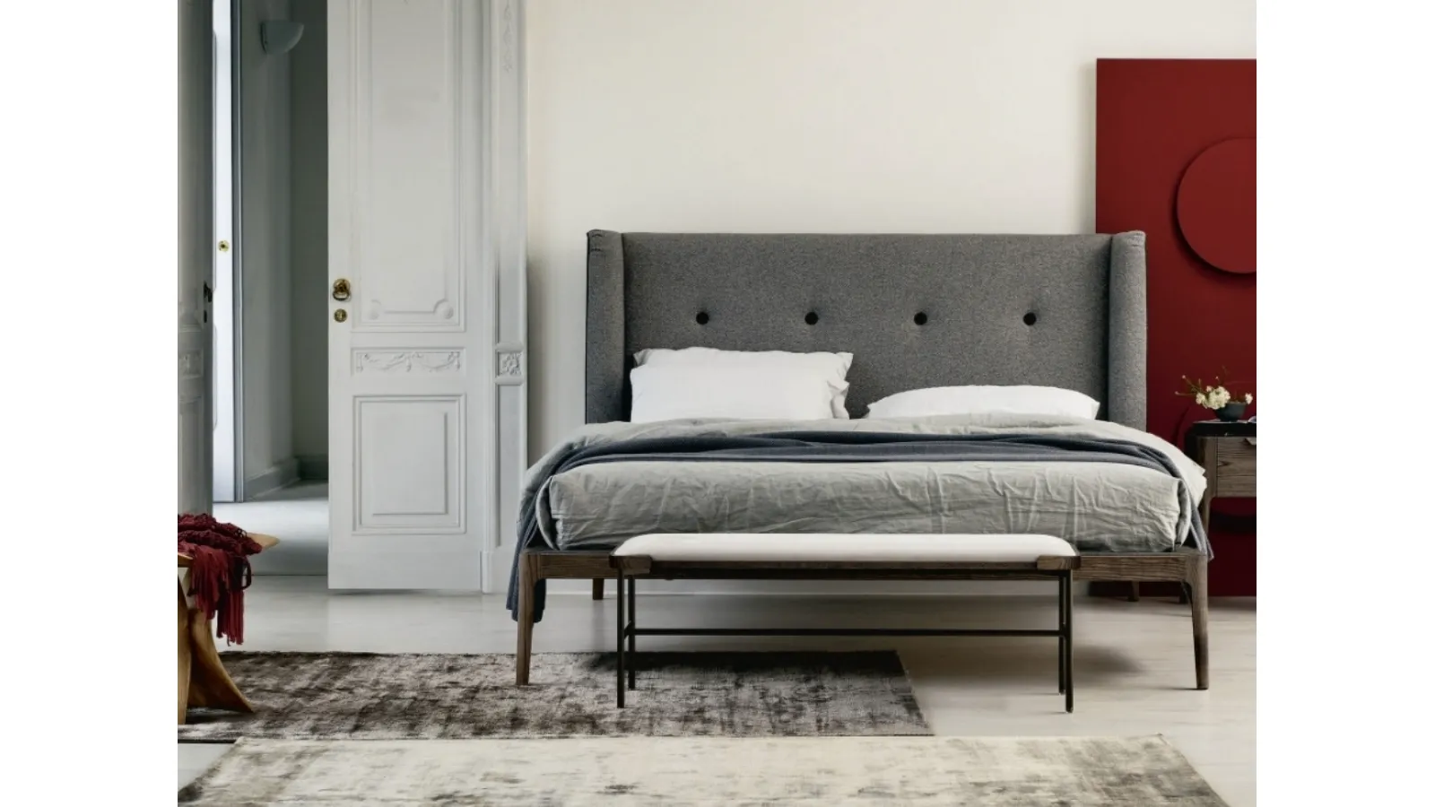 Ziggy upholstered bed by Porada
