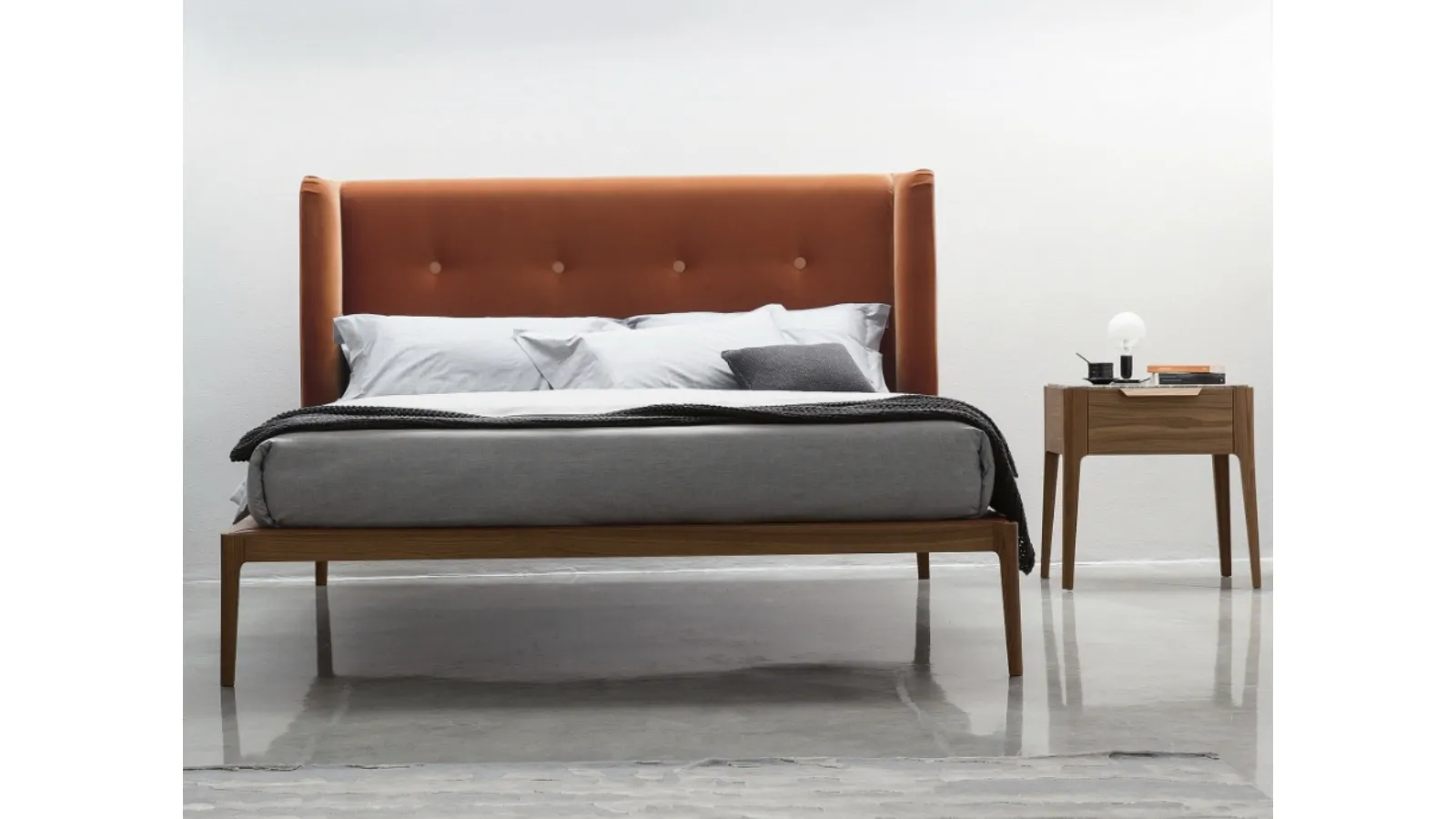 Ziggy upholstered bed by Porada
