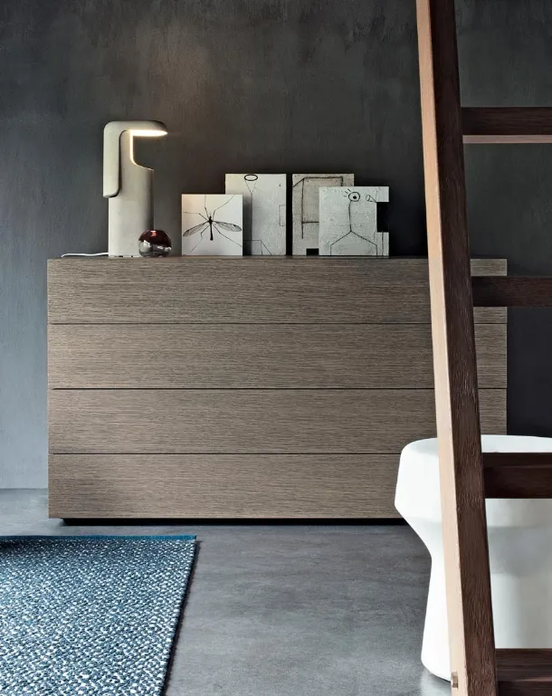 Cube Chest of Drawers in Oak by Giellesse