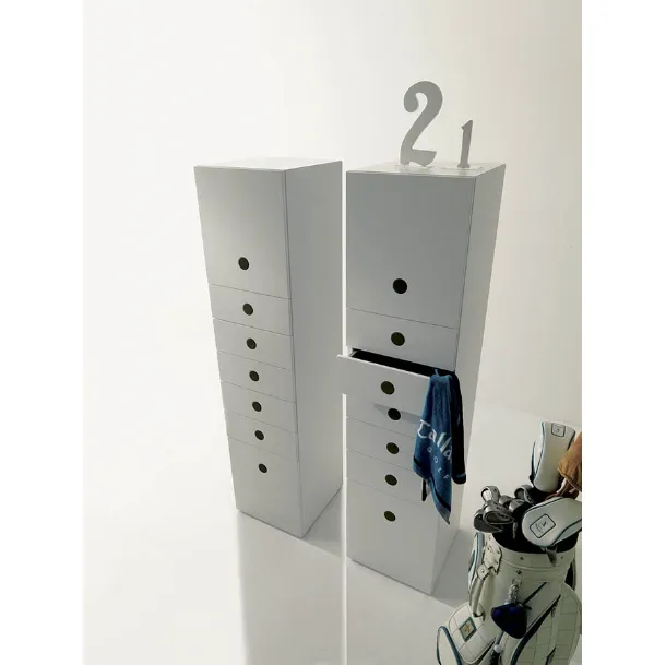 Weekly Chest of Drawers in Matte Feel Lacquer by Fimar
