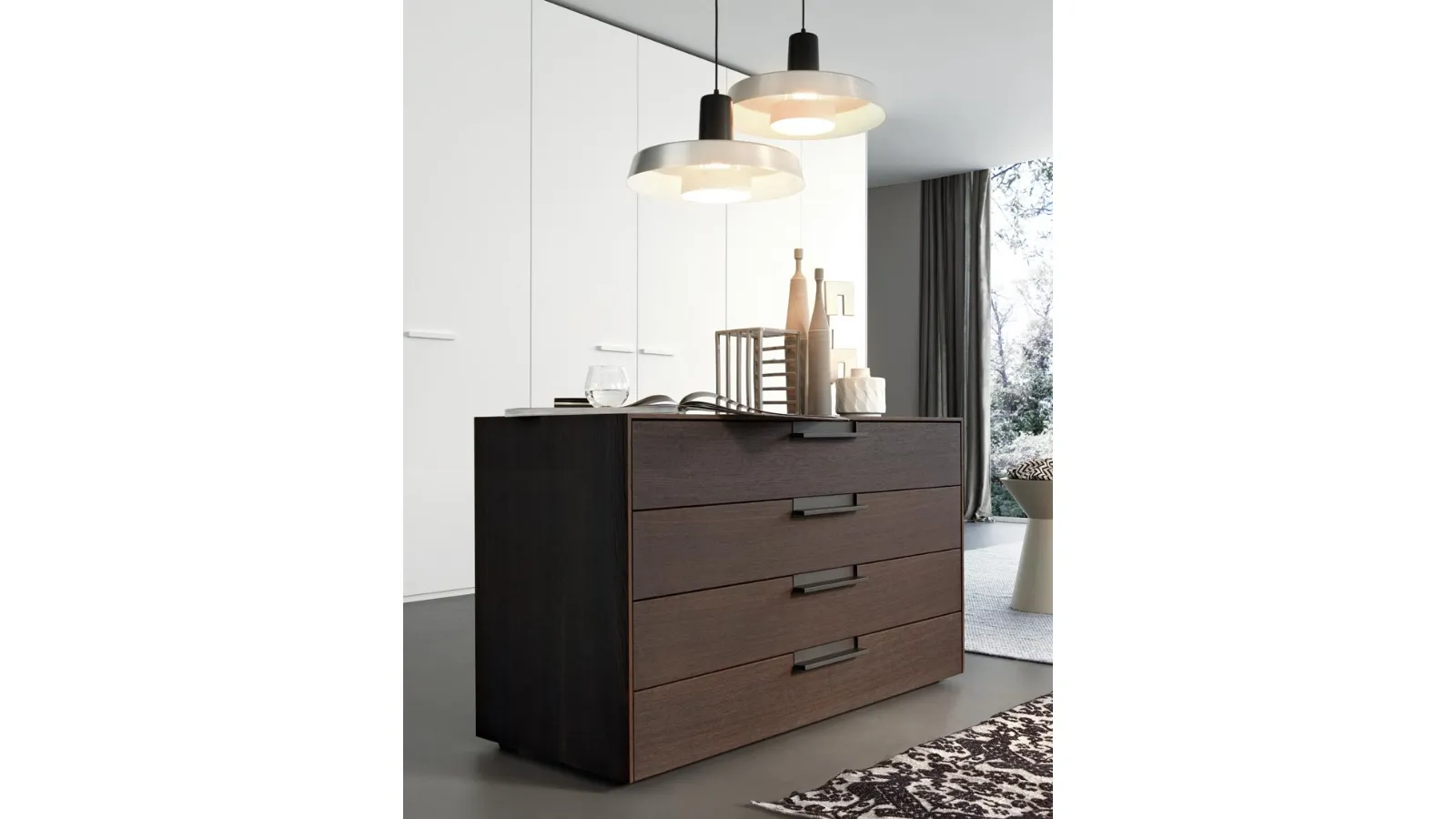 Flat Chest of Drawers in Giellesse Oak