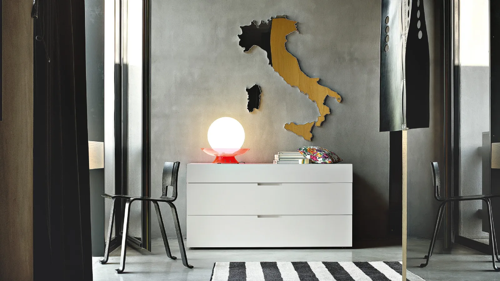 3-drawer chest Flin by Lema