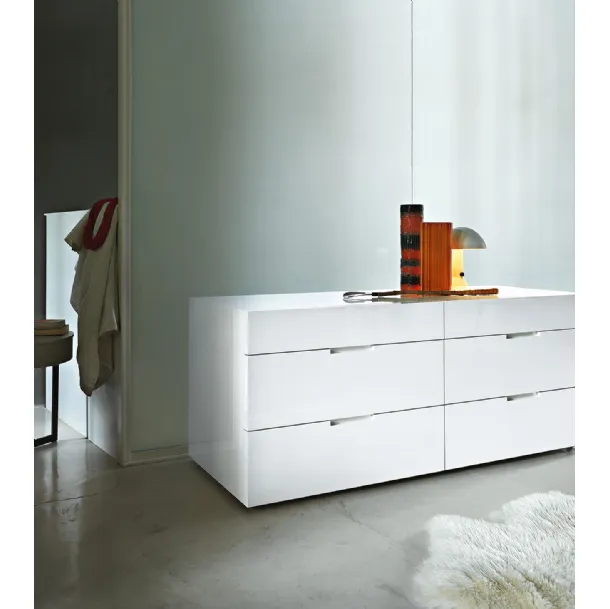 Flin six-drawer chest of drawers by Lema