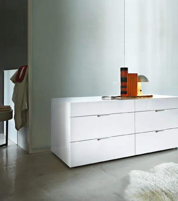 Flin six-drawer chest of drawers by Lema