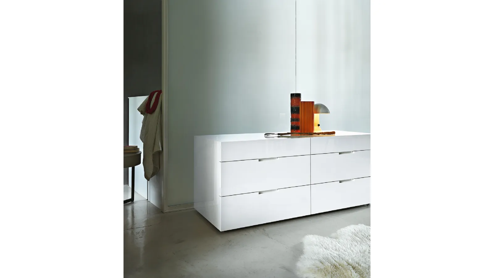 Flin six-drawer chest of drawers by Lema
