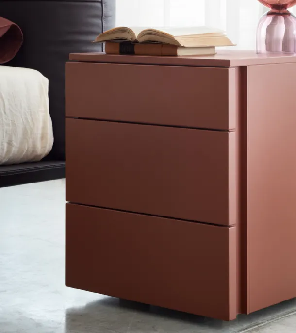 Nightstand with 3 drawers Florens by Lema