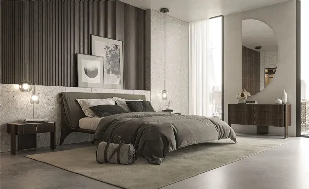 Julian Night Group in wood with ceramic marble top by Cattelan Italia