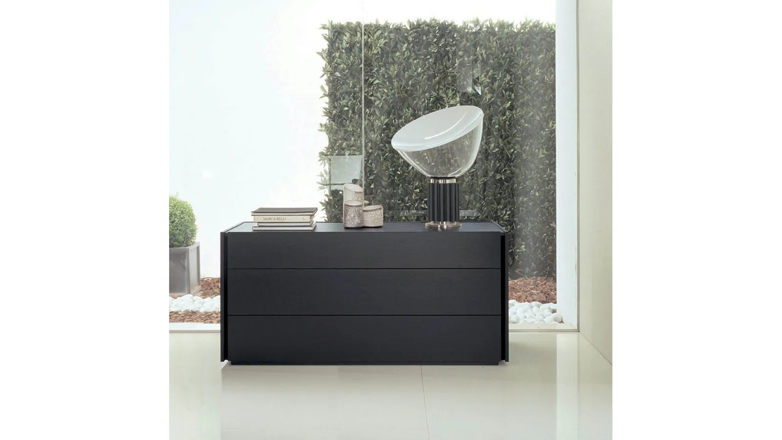 3-drawer wooden chest of drawers Line by Fimar
