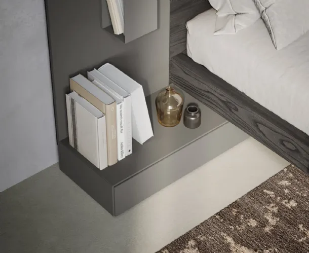 Matte lacquered bedside table Line by Fimar