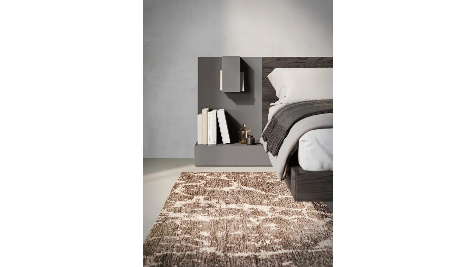Matte lacquered bedside table Line by Fimar