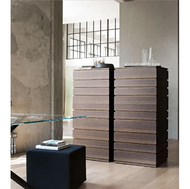 Nine wood chest of drawers by Lema