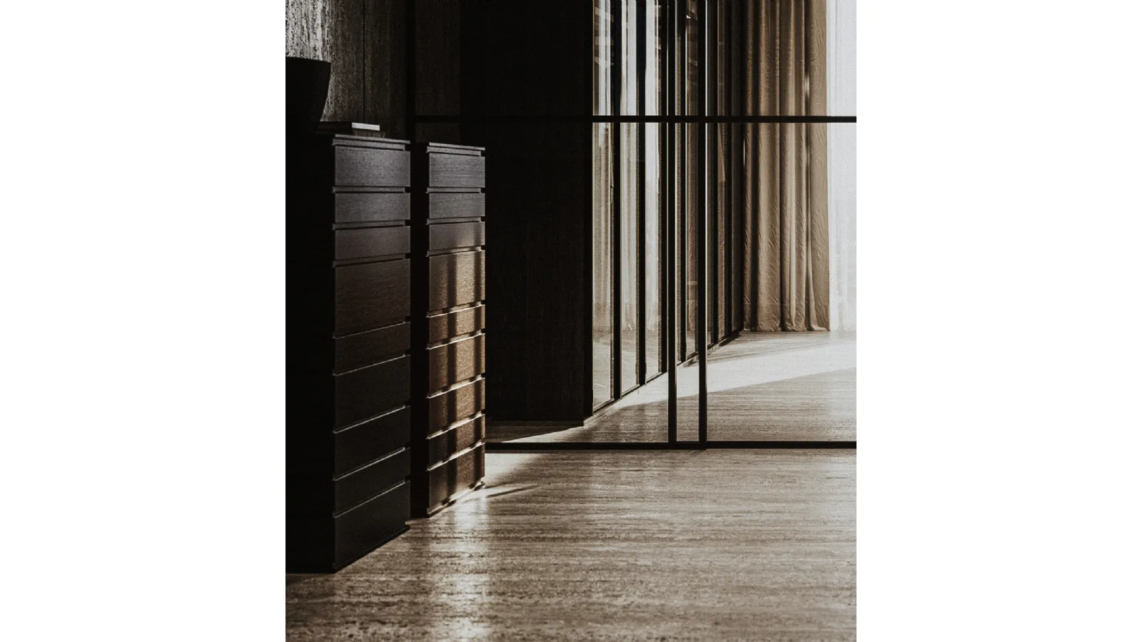 Nine wood chest of drawers by Lema