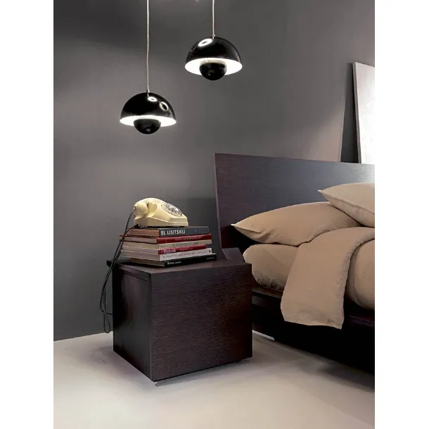 Quarantacinque wooden bedside table by Fimar