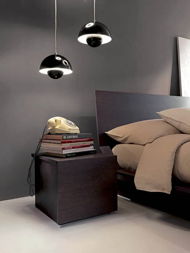 Quarantacinque wooden bedside table by Fimar