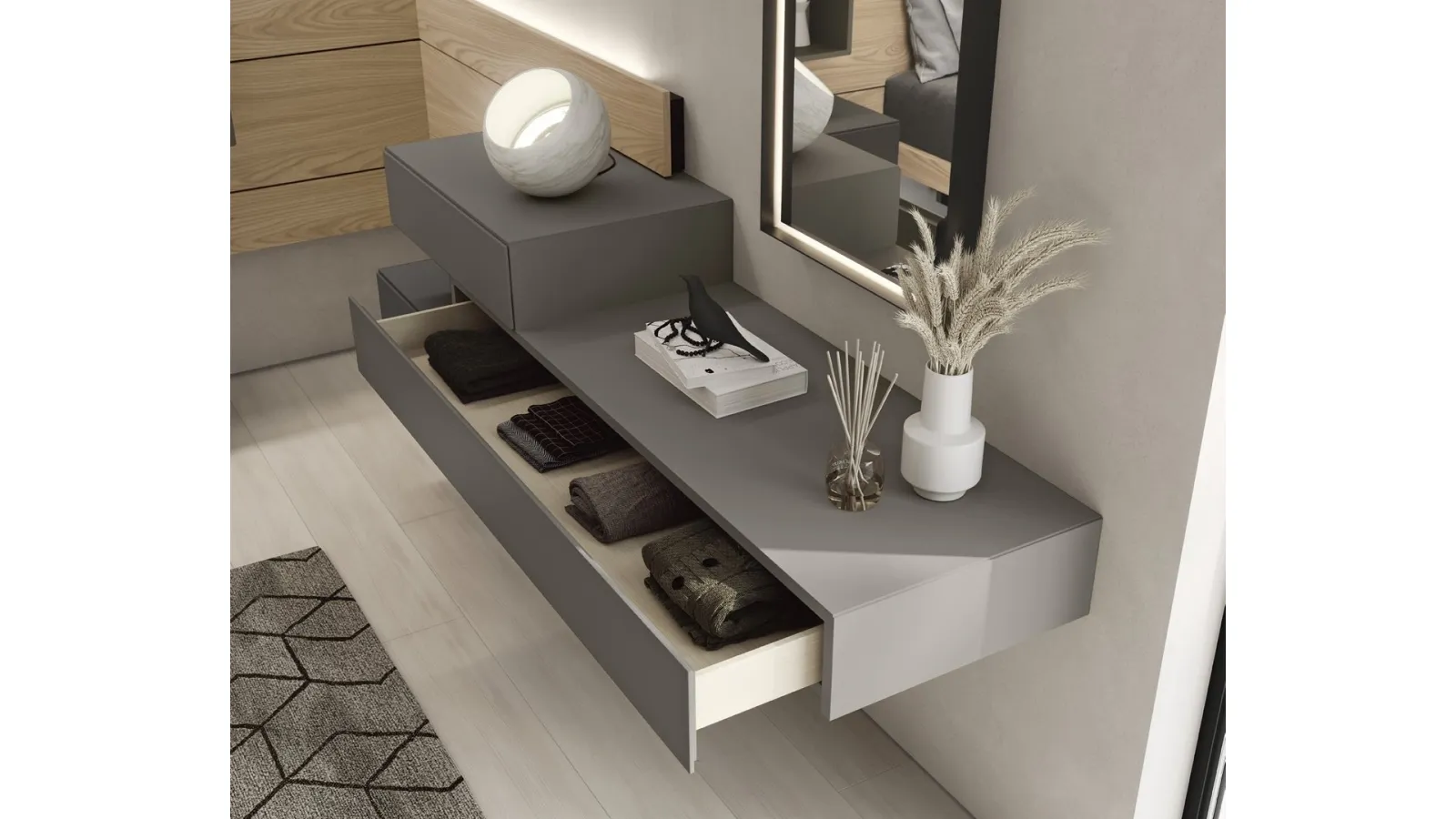 Floating Chest of Drawers Sorvolo by Fimar