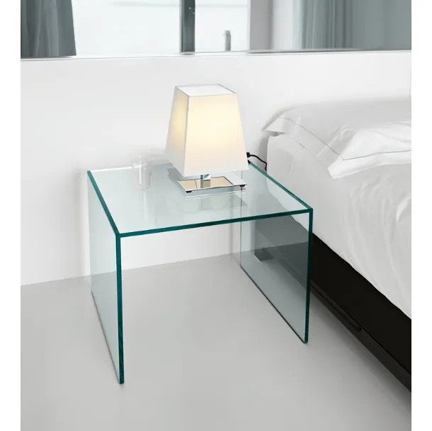Trio Glass Nightstand by Tonelli